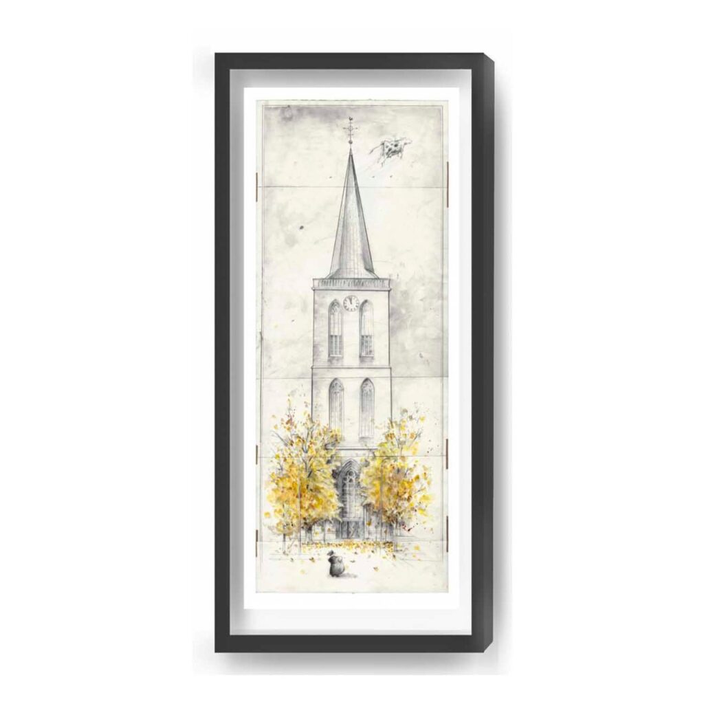 "Kirchturm" - Variante I - Kunstdruck