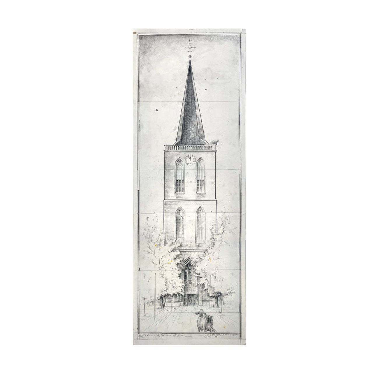 "Kirchturm" - Variante II - Original - Image 1