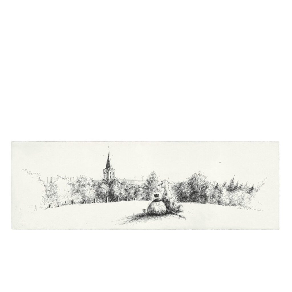"Auf der Wiese" - Kunstdruck