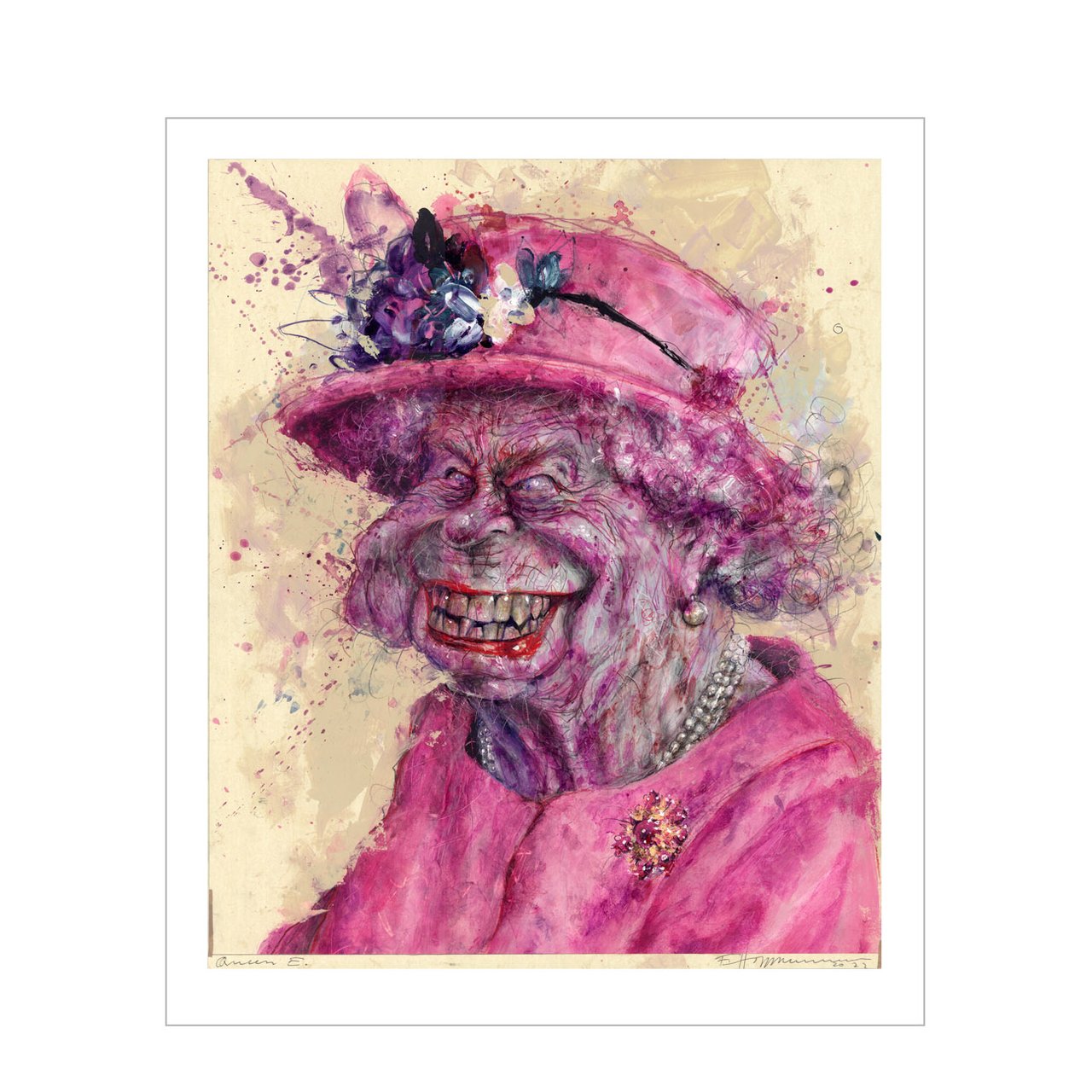Queen Elisabeth II - Art Print - Image 1