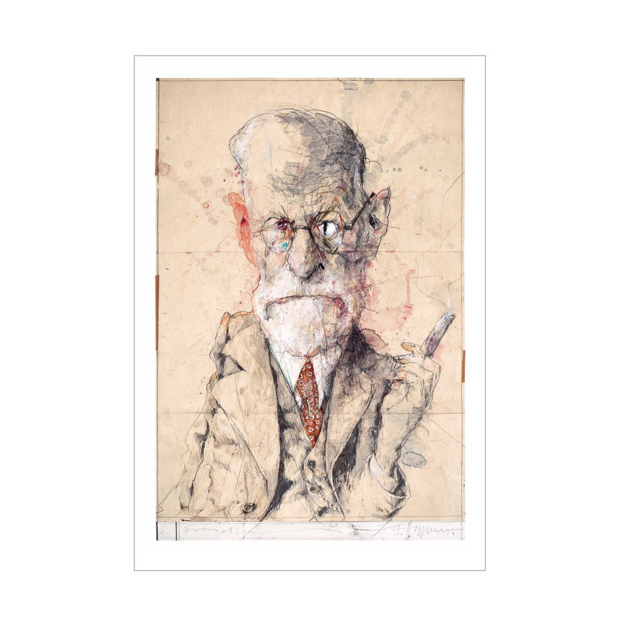 Sigmund Freud - Art Print - Image 1