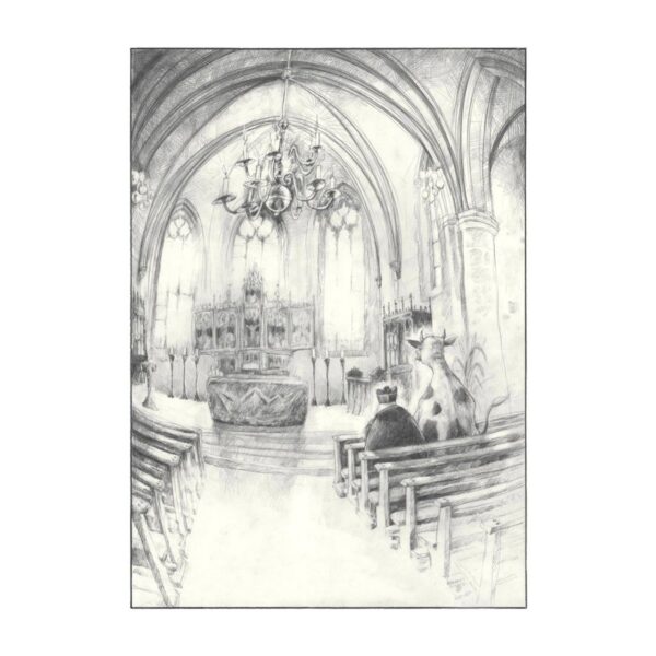 "Kirchgang" - Kunstdruck – Bild 1