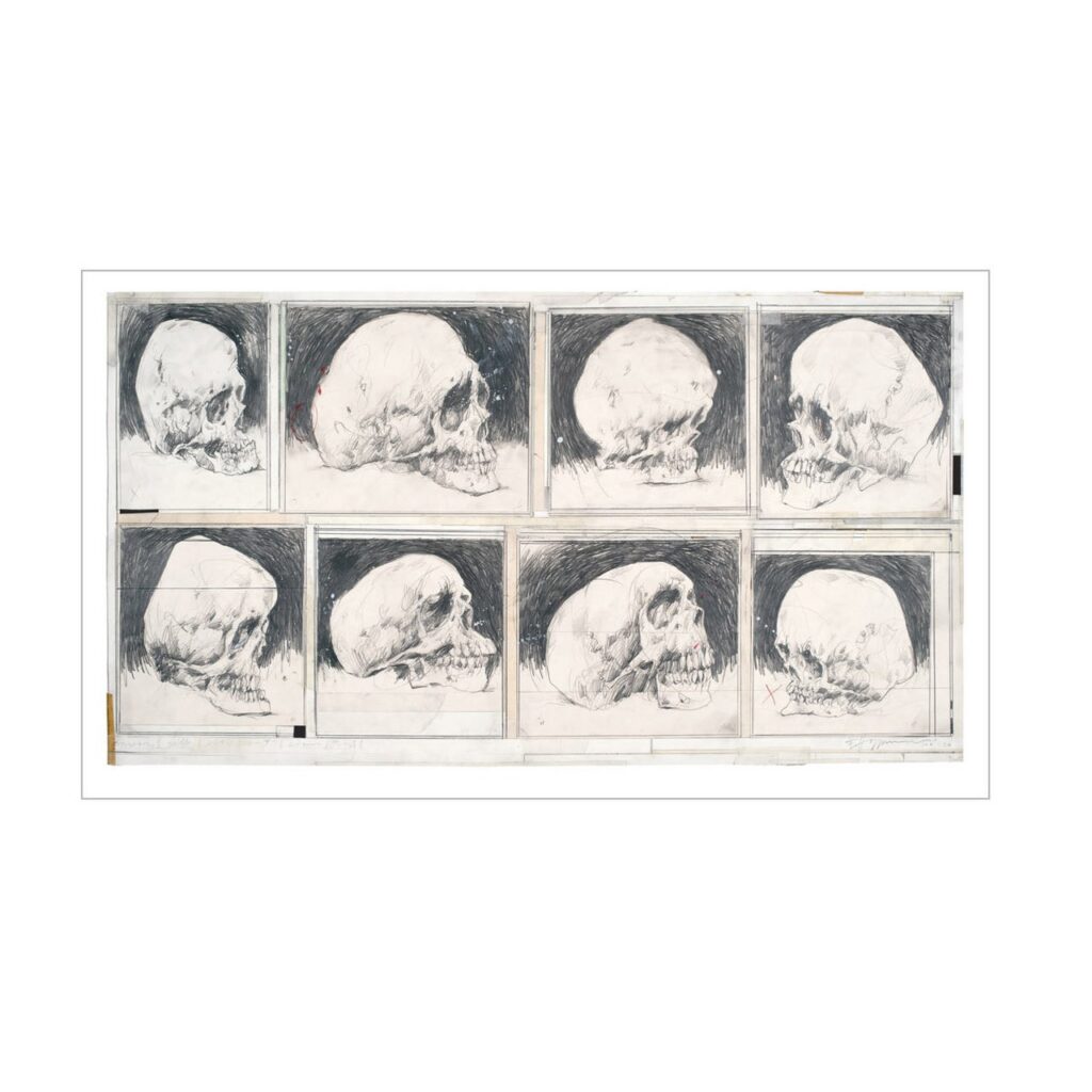 8 SKULLS - Art Print