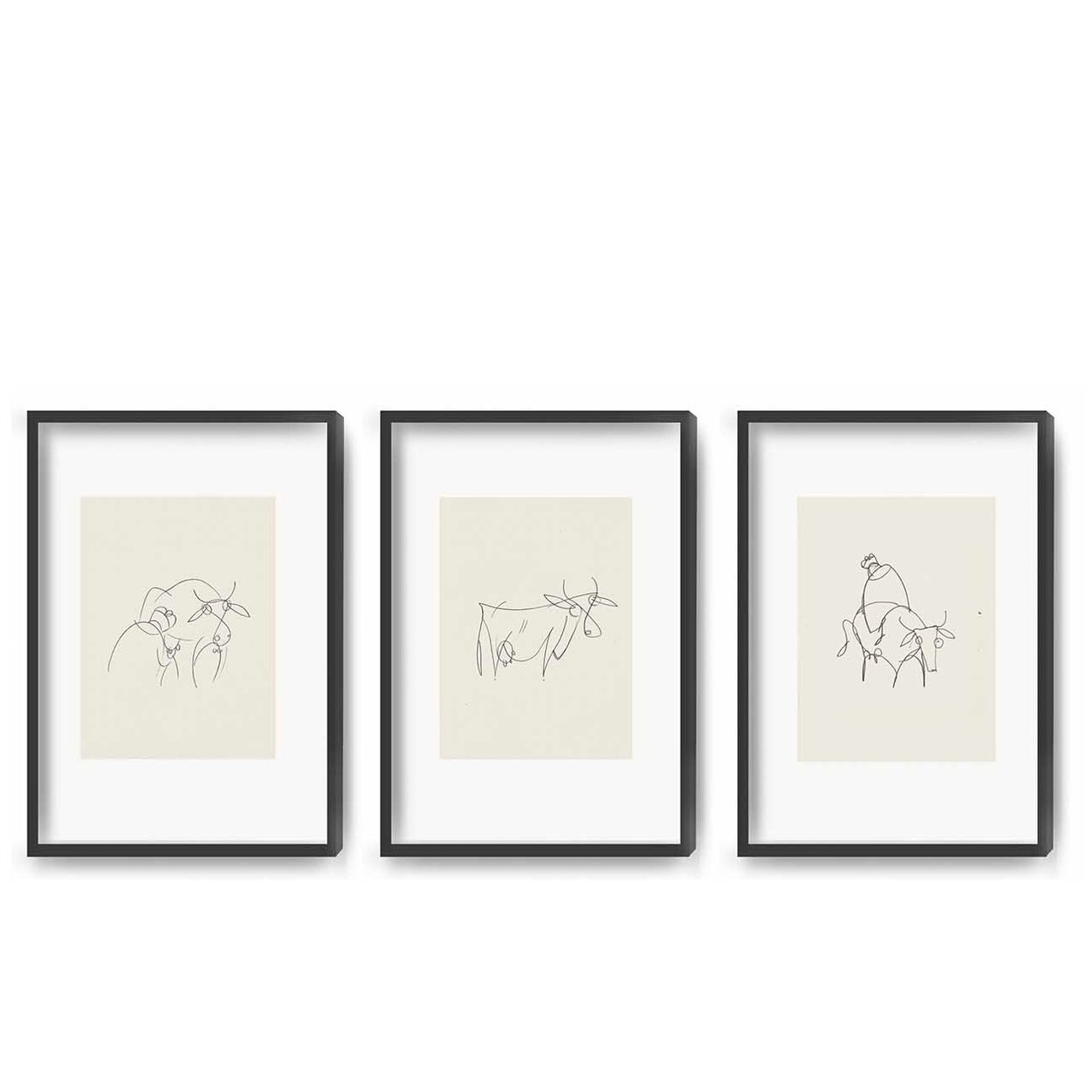 "Pastor und die Kau" - Triptychon - Art Print - Image 2
