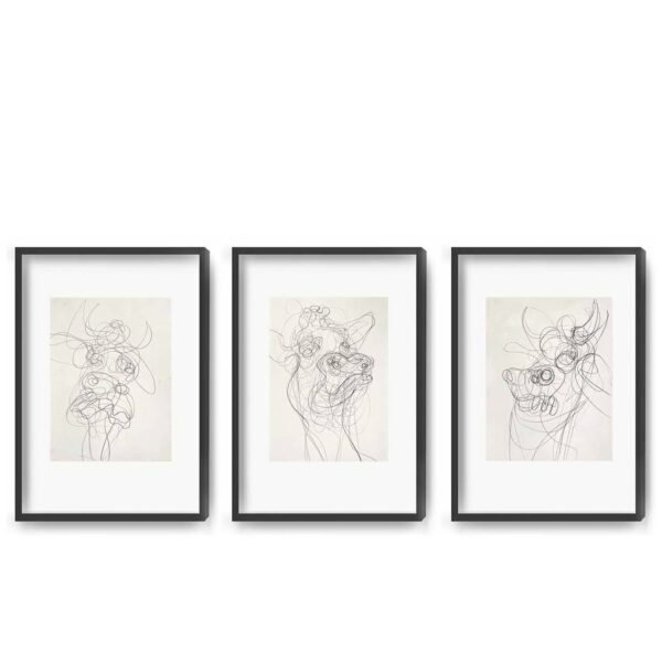 "Pastors Kau I" - Triptychon - Art Print - Image 3
