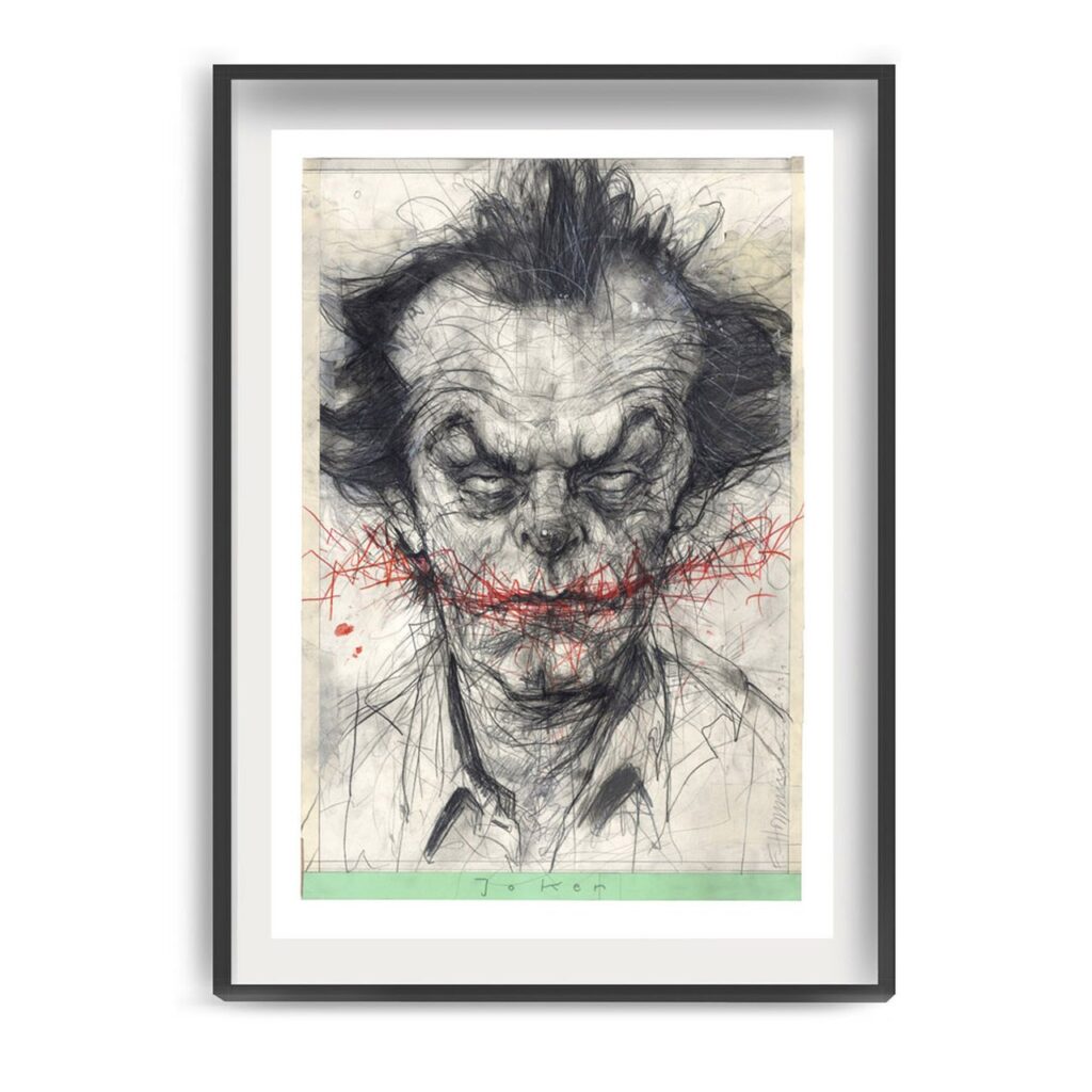 Jack Nicholson, „Joker“ - Art Print
