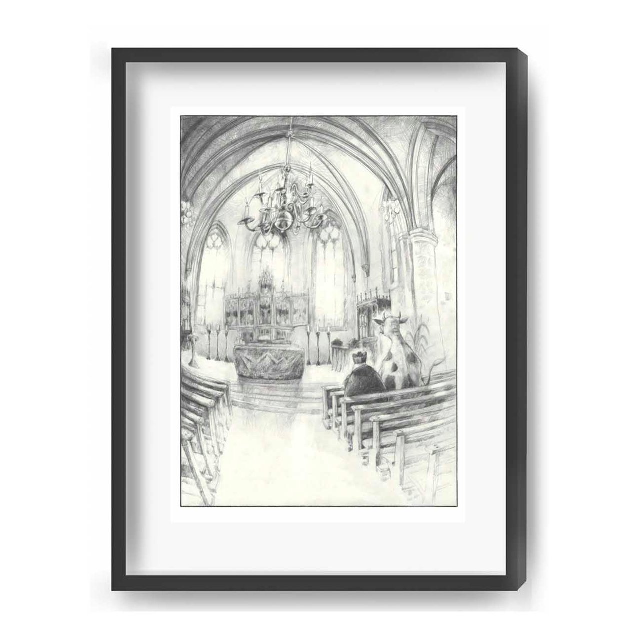 "Kirchgang" - Kunstdruck – Bild 2