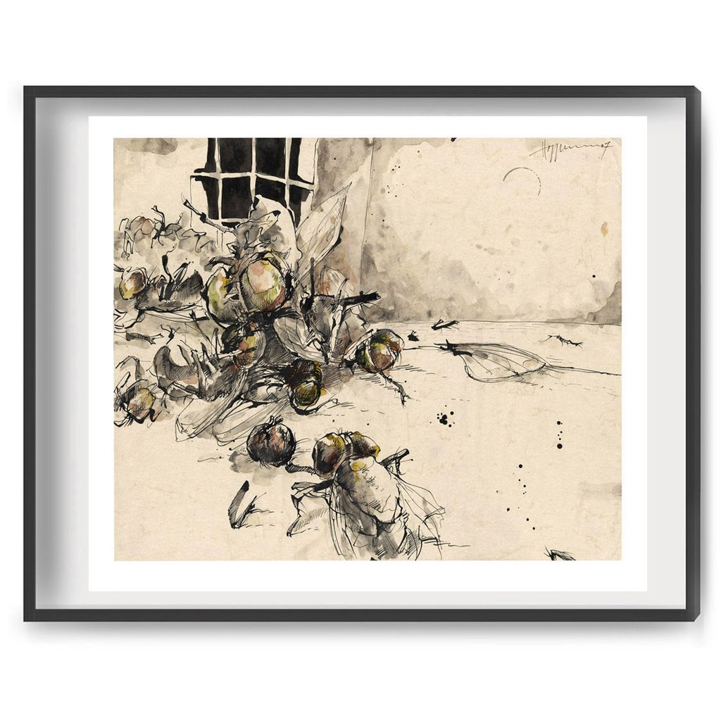 Vor dem Fenster - Kunstdruck