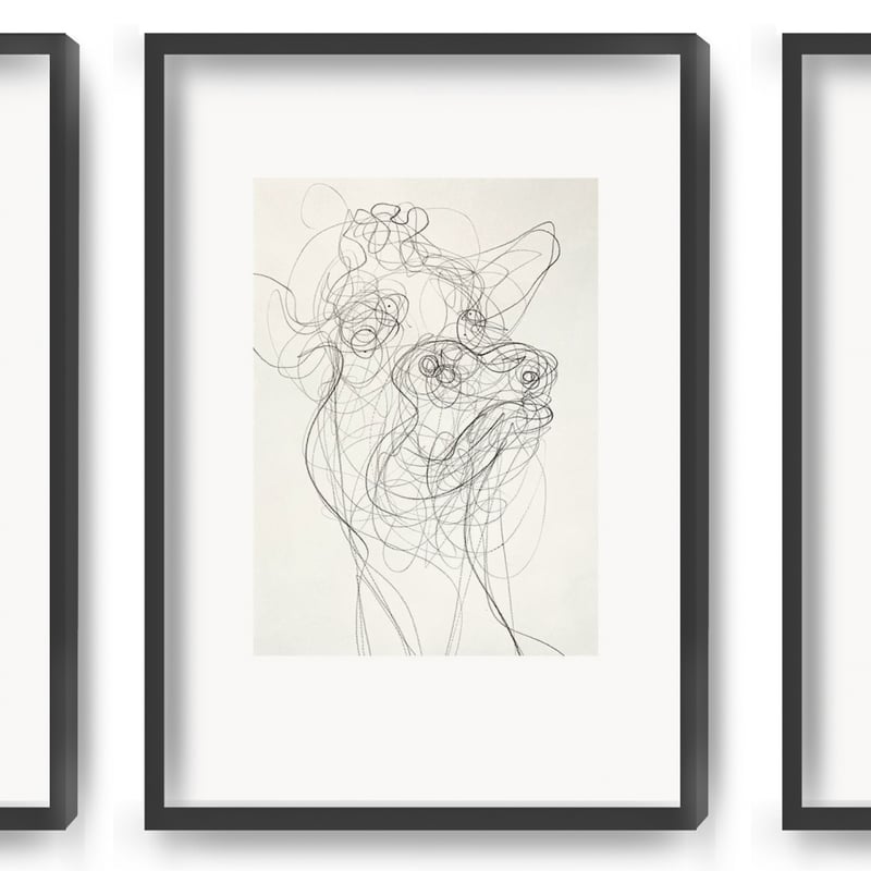 "Pastors Kau I" - Triptychon - Art Print