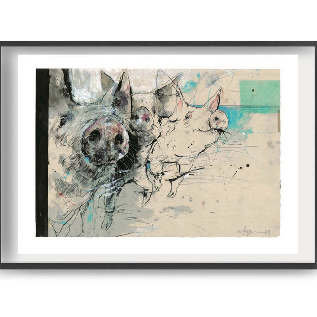 Bahama-Pigs - Art Print