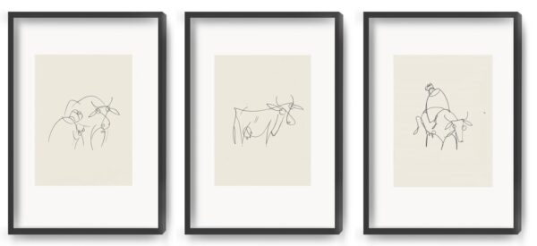 "Pastor und die Kau" - Triptychon - Art Print - Image 4