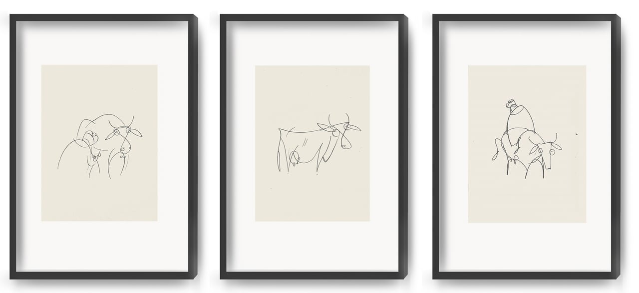 "Pastor und die Kau" - Triptychon - Art Print - Image 4